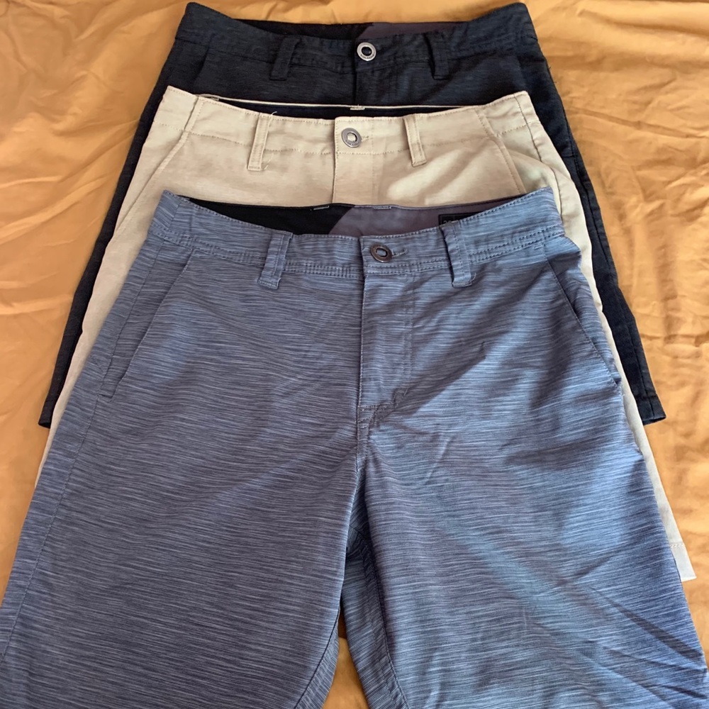3 Pairs of Volcom Boys Shorts size 27 & 28